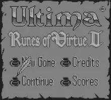 Image n° 4 - screenshots  : Ultima - Runes of Virtue II
